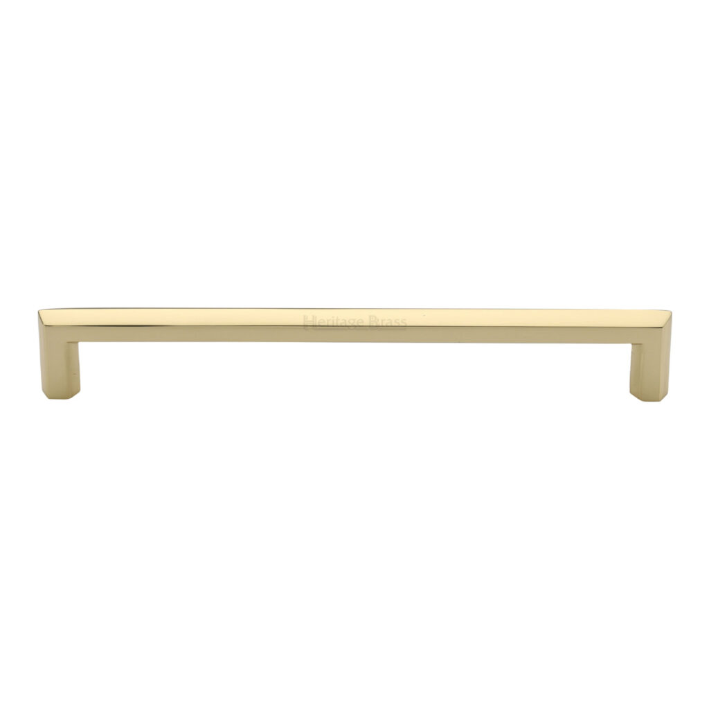 Heritage Brass Cabinet Pull Hammered Wide Metro Design 160mm CTC Satin Brass Finish 1