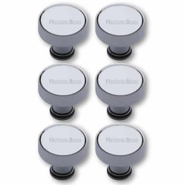 Heritage Brass Round Drop Pull 50mm Satin Nickel finish 1