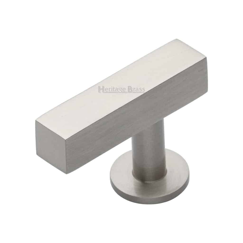 Heritage Brass Cabinet Pull Durham Design 160mm CTC Satin Nickel Finish 1