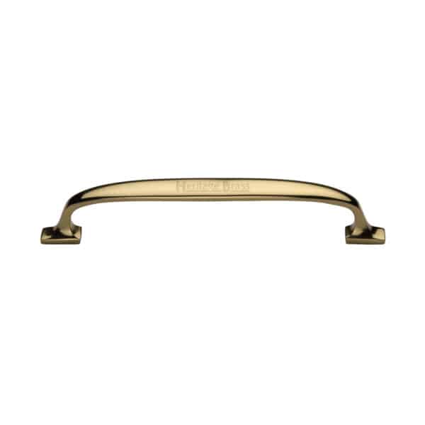 Heritage Brass Door Handle Lever Latch Centaur Design Satin Brass Finish 1