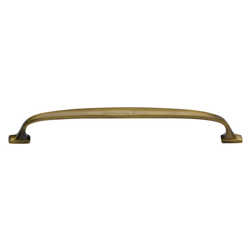 Heritage Brass Door Handle for Euro Profile Plate Centaur Design Apollo Finish 1