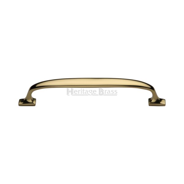 Heritage Brass Door Handle for Euro Profile Plate Centaur Design Satin Brass Finish 1