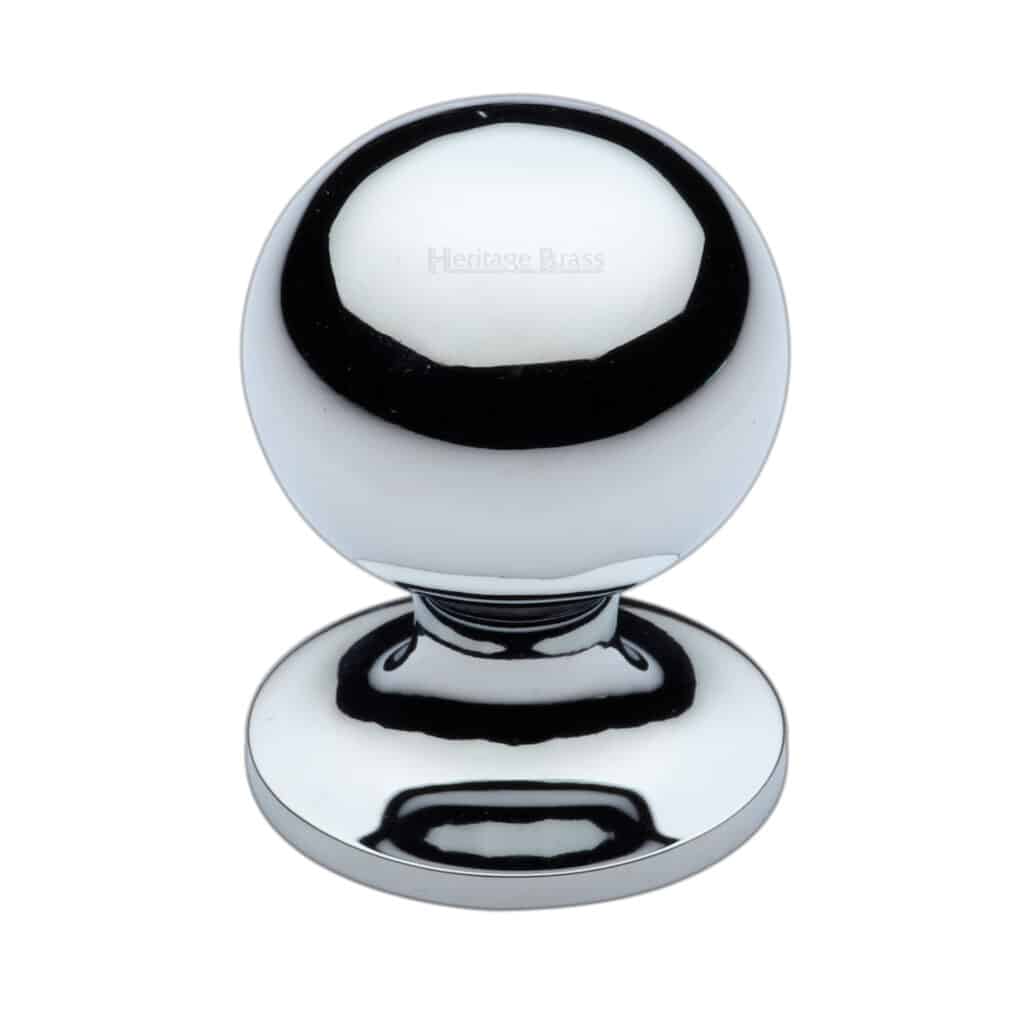 Heritage Brass Mortice Knob on Bathroom Plate Charlston Design Satin Chrome finish 1