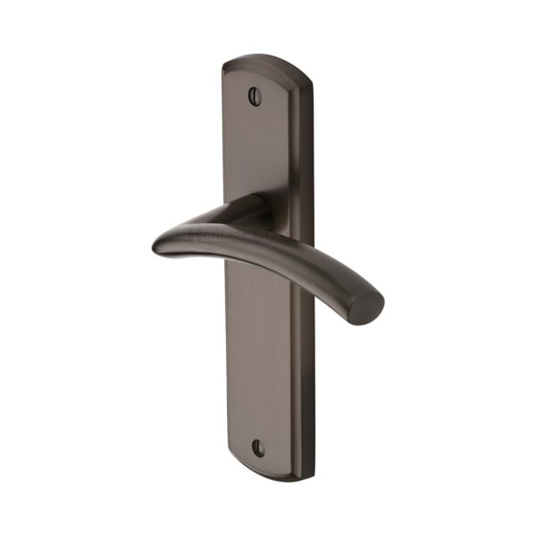 Heritage Brass Door Handle for Bathroom Deco Design Polished Chrome Finish 1