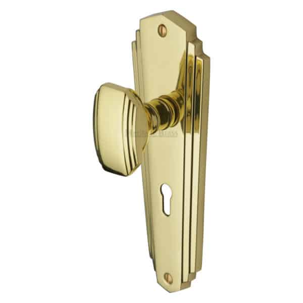 Heritage Brass Euro Profile Cylinder Escutcheon Satin Nickel finish 1