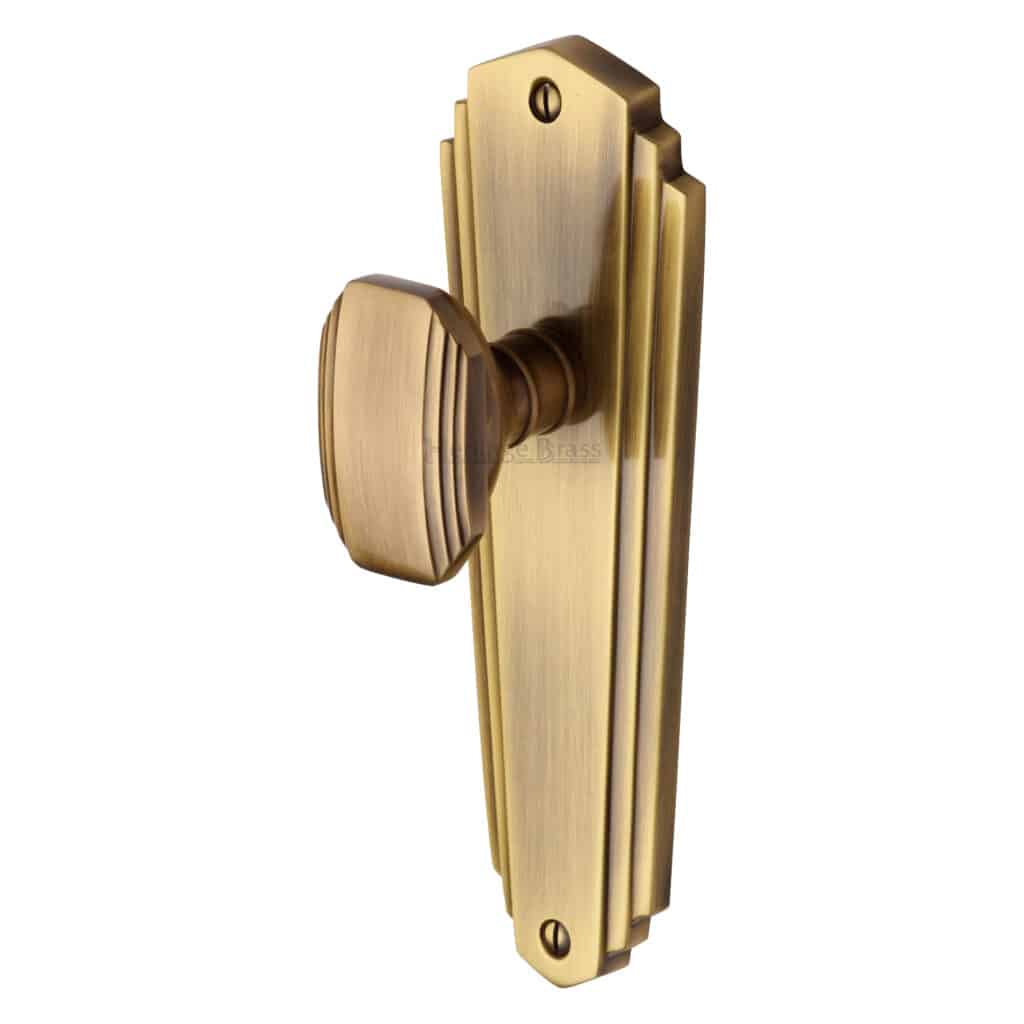 Heritage Brass Square Thumbturn & Emergency Release with stepped edge Satin Brass finish 1
