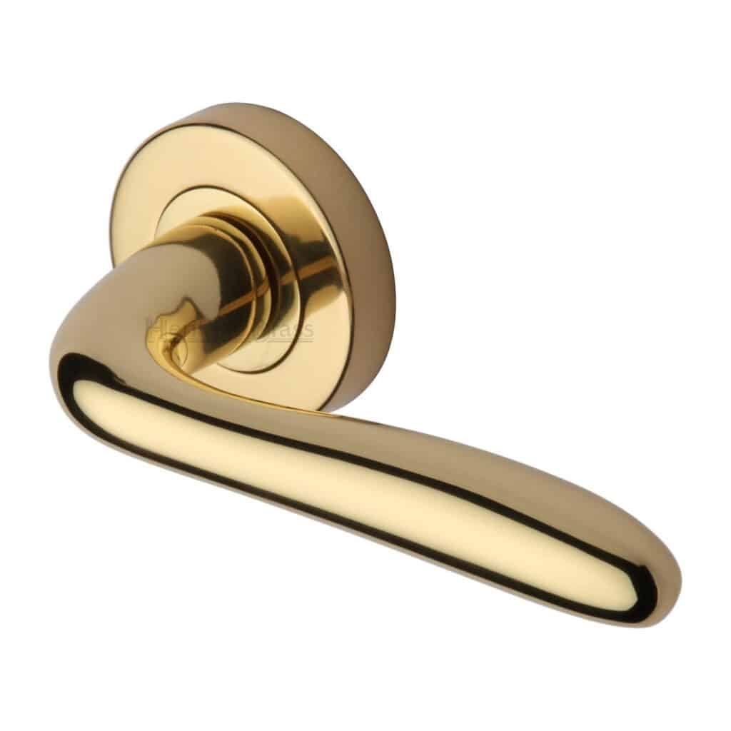 Heritage Brass Door Handle Lever Latch Diplomat Design Matt Bronze Finish 1