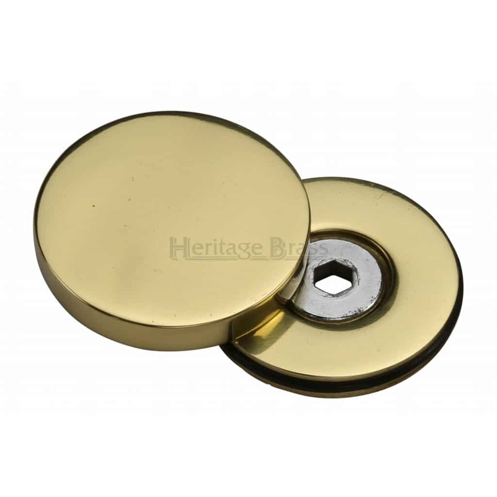 Heritage Brass Door Handle for Bathroom Diplomat Design Polished Brass Finish 1