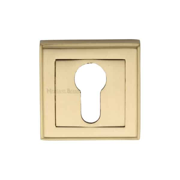 Heritage Brass EP Edge Pull Cabinet Handle 50mm Polished Brass finish 1