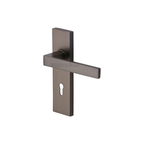 Heritage Brass EPR Edge Pull Cabinet Handle 100mm Matt Bronze finish 1