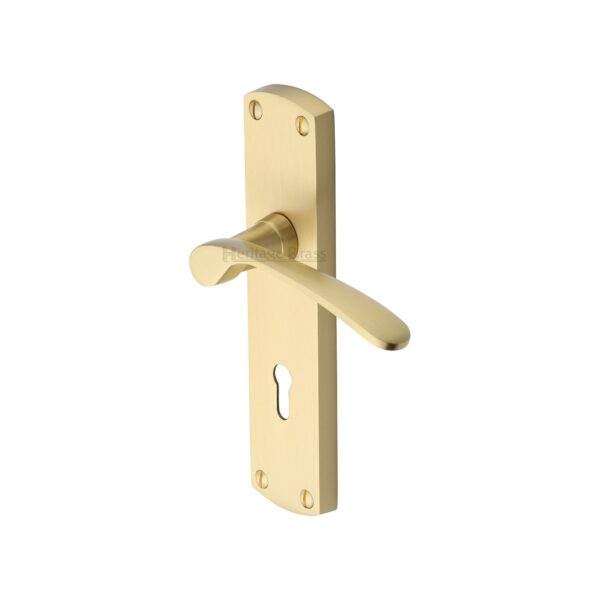 Heritage Brass EPR Edge Pull Cabinet Handle 50mm Satin Nickel finish 1