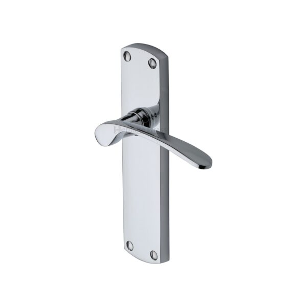 Heritage Brass EPT Edge Pull Cabinet Handle 100mm Polished Chrome finish 1