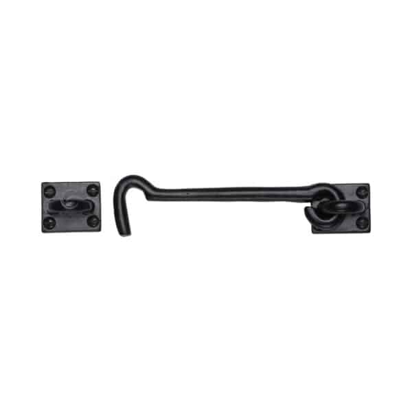 Black Iron Rustic Door Handle Lever Latch Grafton Design 1