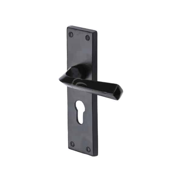 Black Iron Rustic Gate Latch 1