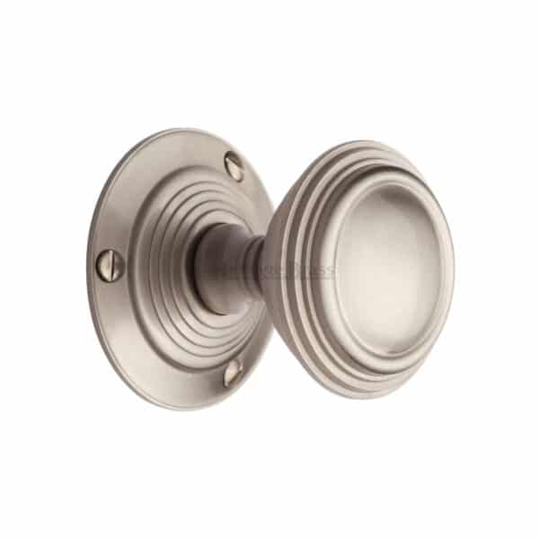 Heritage Brass Ring Knocker Satin Chrome finish 1