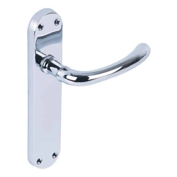 Alexander & Wilks - Heavy Pattern Solid Brass Cabinet Butt Hinge - Polished Chrome - 2.5" 1