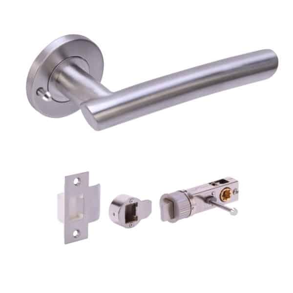 Alexander & Wilks - Heavy Pattern Solid Brass Cabinet Butt Hinge - Satin Chrome - 3" 1