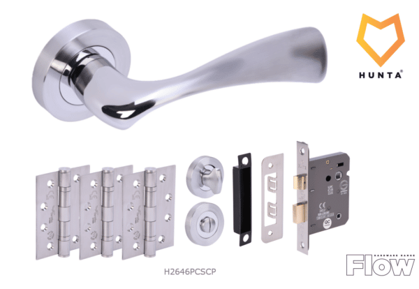 Alexander & Wilks - Standard Key Profile Round Escutcheon with Christoph Design Cover - Polished Nickel 1