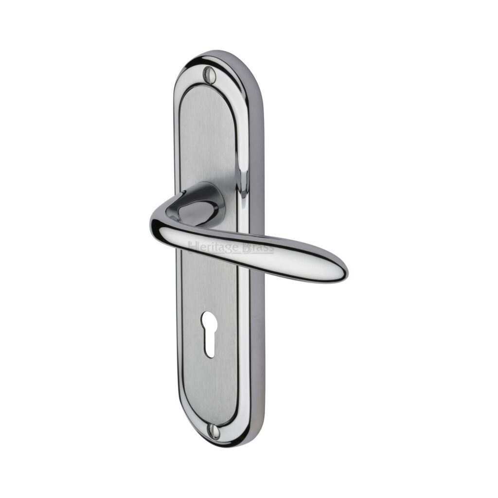 Heritage Brass Doctor Knocker Satin Chrome finish 1