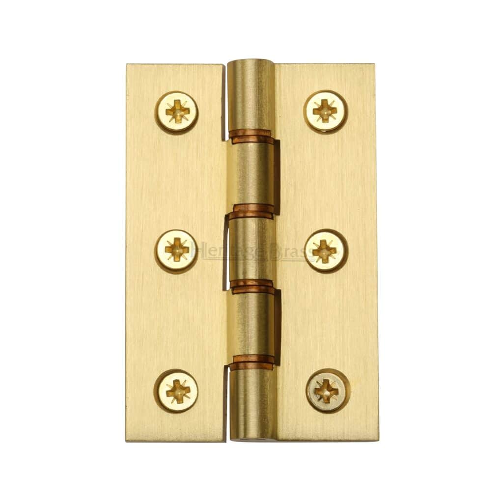 Heritage Brass Door Handle for Euro Profile Plate Kendal Design Satin Nickel Finish 1