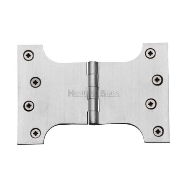 Heritage Brass Door Handle Lever Latch Maya Design Satin Nickel Finish 1