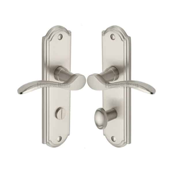 Heritage Brass Door Handle Lever Latch Verona Small Design Polished Brass Finish 1