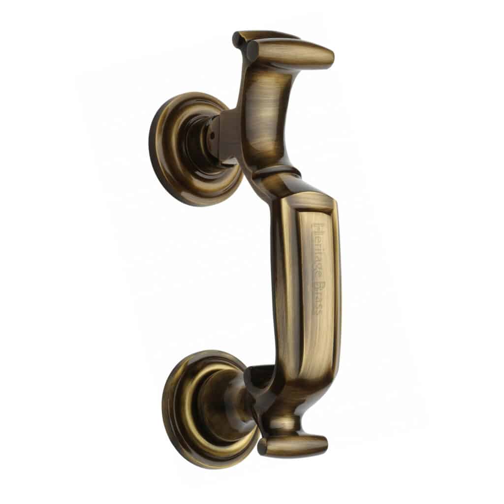 Heritage Brass Door Handle Lever Lock Verona Design Polished Brass Finish 1