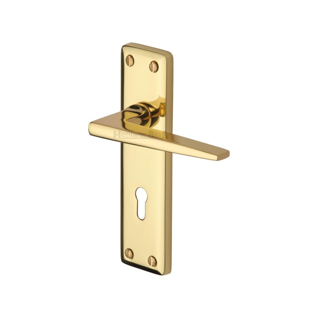Heritage Brass Door Handle for Bathroom Algarve Design Matt Bronze Finish 1