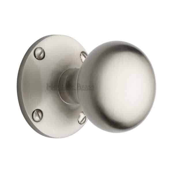 Heritage Brass Multi-Point Door Handle Lever Lock Colonial LH Design Satin Nickel Finish 1