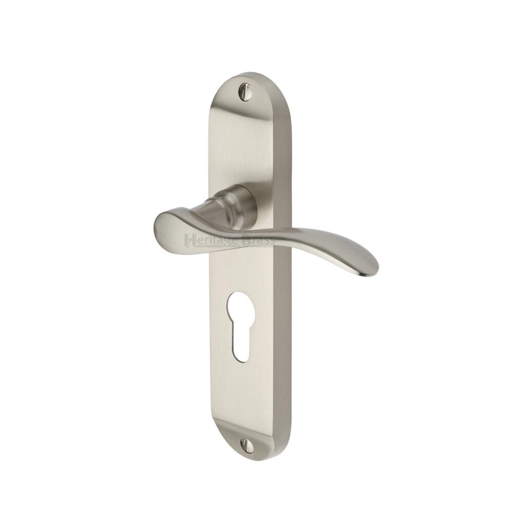 Heritage Brass Cabinet Pull Metro Design with Plate 128mm CTC Matt Bronze/Satin Brass Finish 1