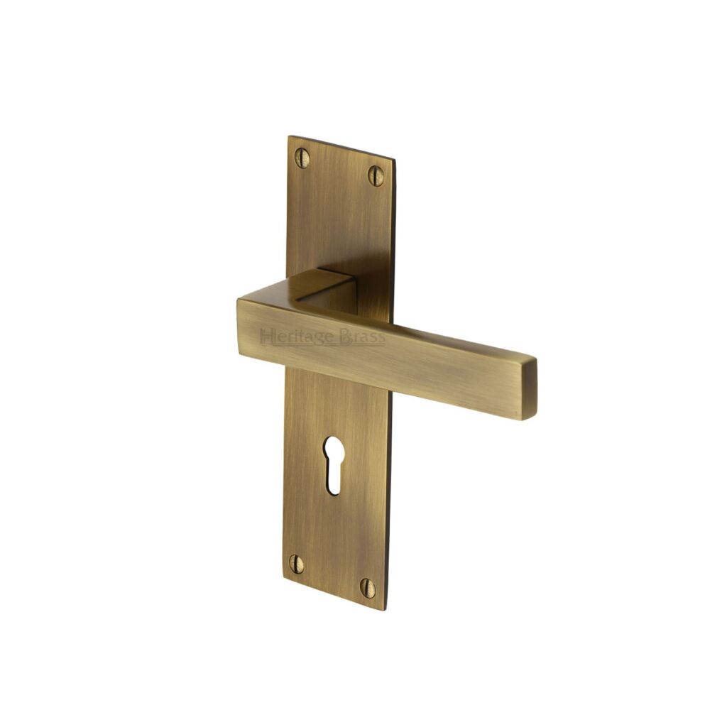 Heritage Brass Cabinet Pull Metro Design with Plate 128mm CTC Satin Rose Gold Finish 1