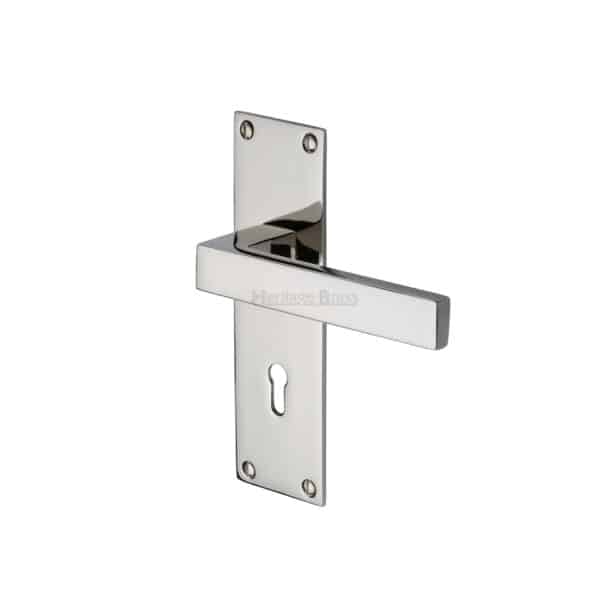 Heritage Brass Cabinet Pull Metro Design with Plate 160mm CTC Matt Bronze/Satin Brass Finish 1