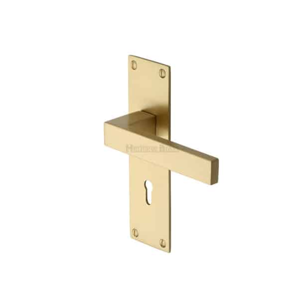 Heritage Brass Cabinet Pull Metro Design with Plate 160mm CTC Matt Bronze/Satin Nickel Finish 1