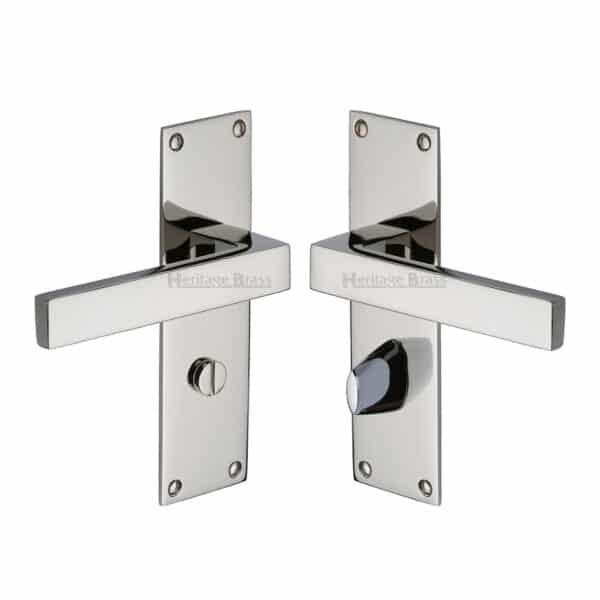 Heritage Brass Cabinet Pull Metro Design with Plate 96mm CTC Matt Bronze/Satin Brass Finish 1