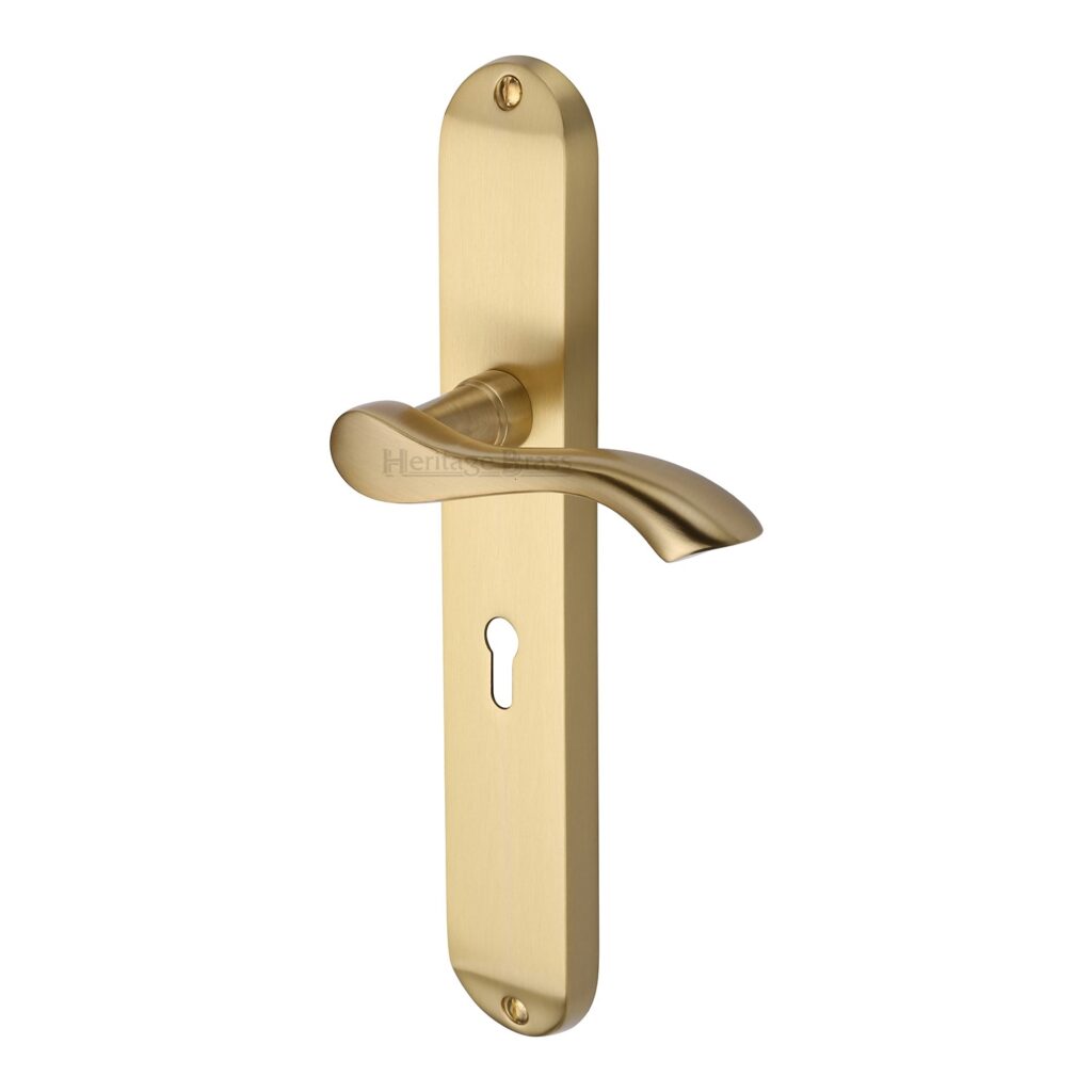 Heritage Brass Cabinet Pull Step Design with Plate 96mm CTC Polished Brass Finish 1