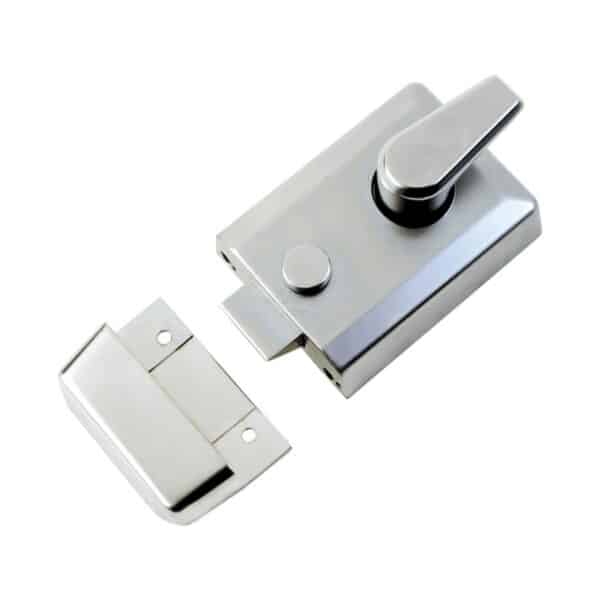 Project Hardware Door Handle for Bathroom Malvern Design Satin Chrome Finish 1