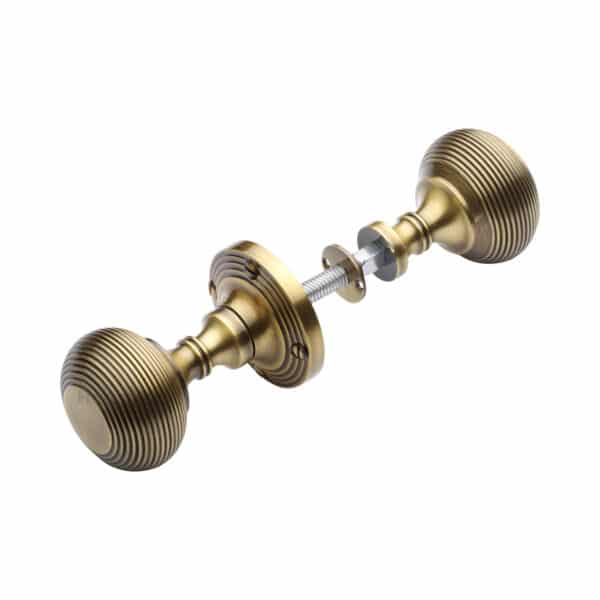 Heritage Brass Door Handle for Bathroom Sandown Design Polished Nickel Finish 1