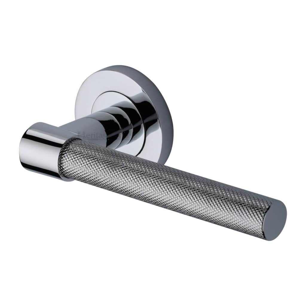 Sorrento Door Handle for Bathroom Donna Design Polished Chrome Finish 1