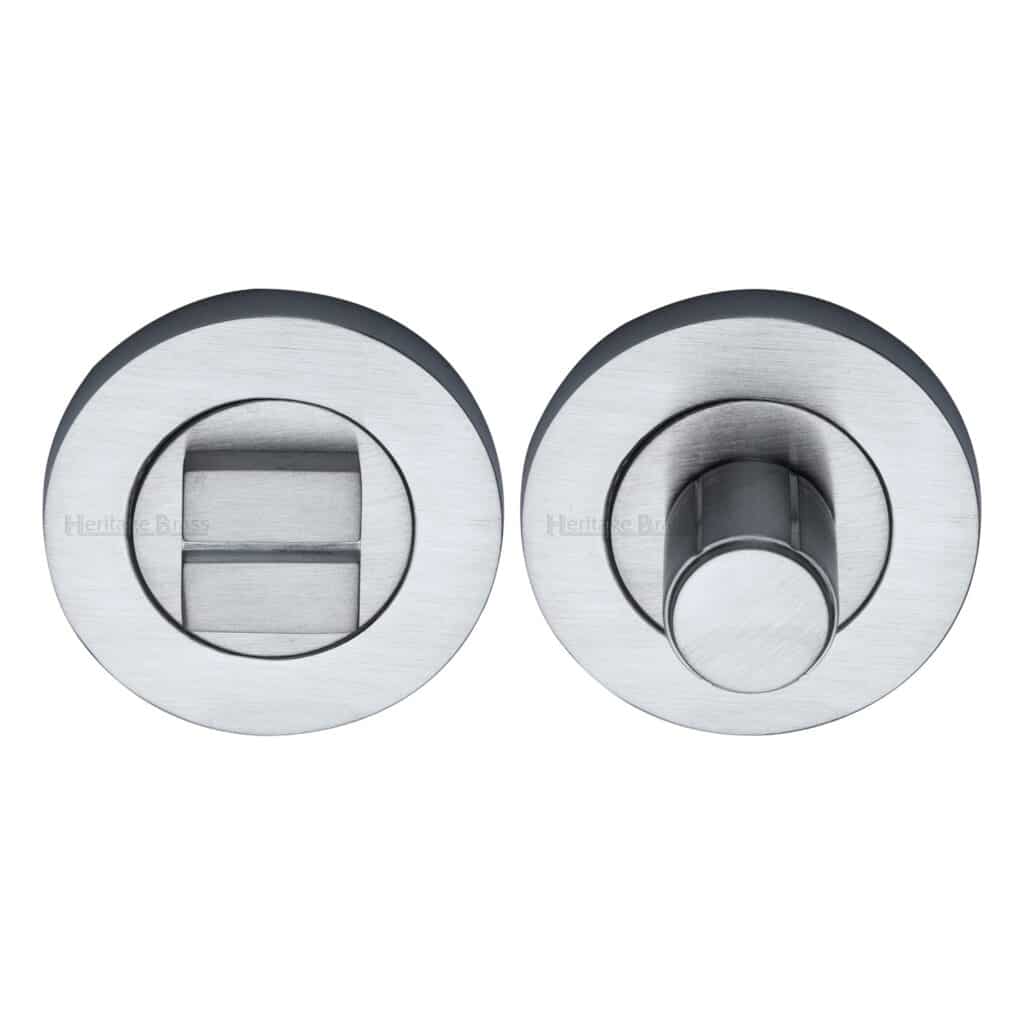 Sorrento Door Handle for Euro Profile Plate Aurora Design Satin Chrome Finish 1