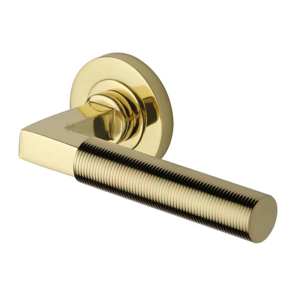 Sorrento Door Handle Lever Latch Vector Design Satin Chrome Finish 1