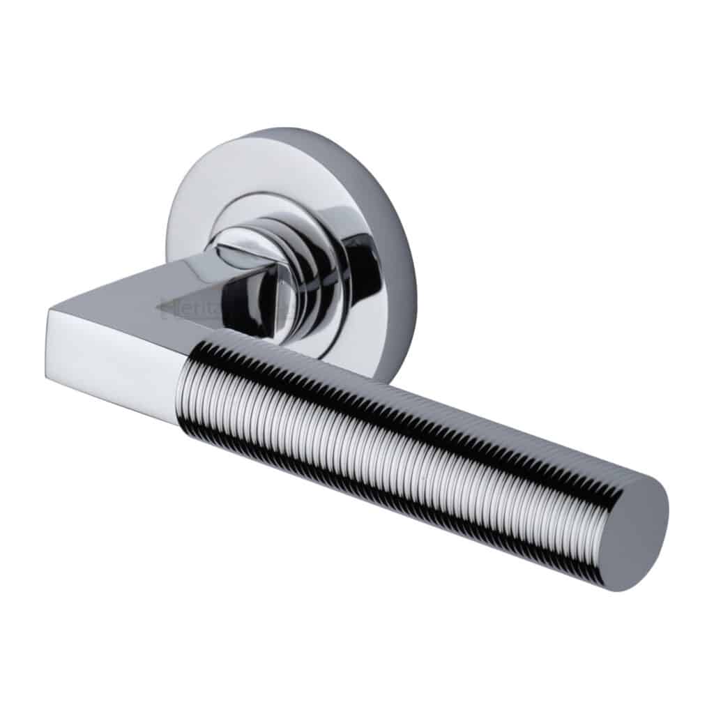 Sorrento Door Handle Lever Lock Atlanta Design Apollo Finish 1