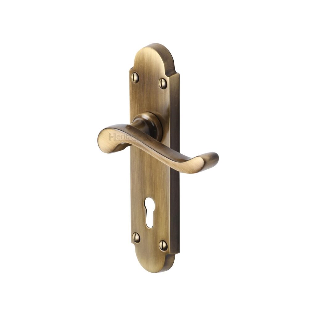 Sorrento Door Handle Bathroom Atlanta Design Satin Chrome Finish 1