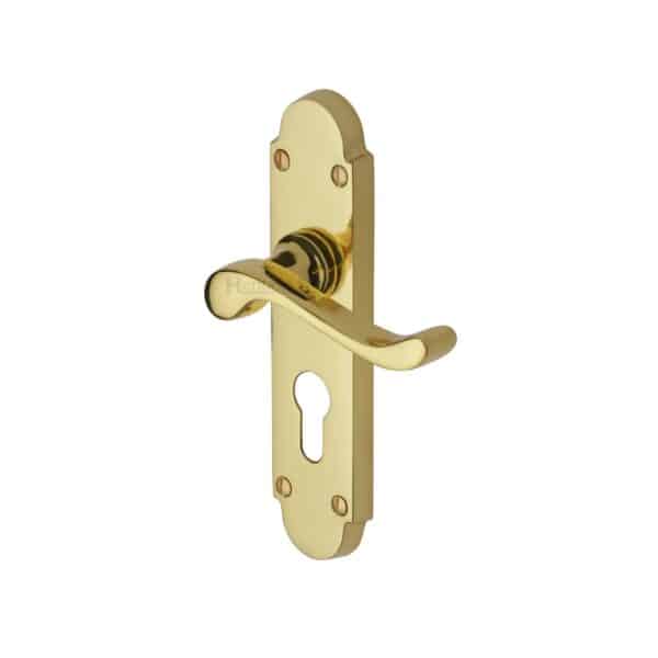 Sorrento Keyhole Square Escutcheon Apollo finish 1