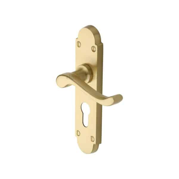 Sorrento Keyhole Square Escutcheon Satin Chrome finish 1