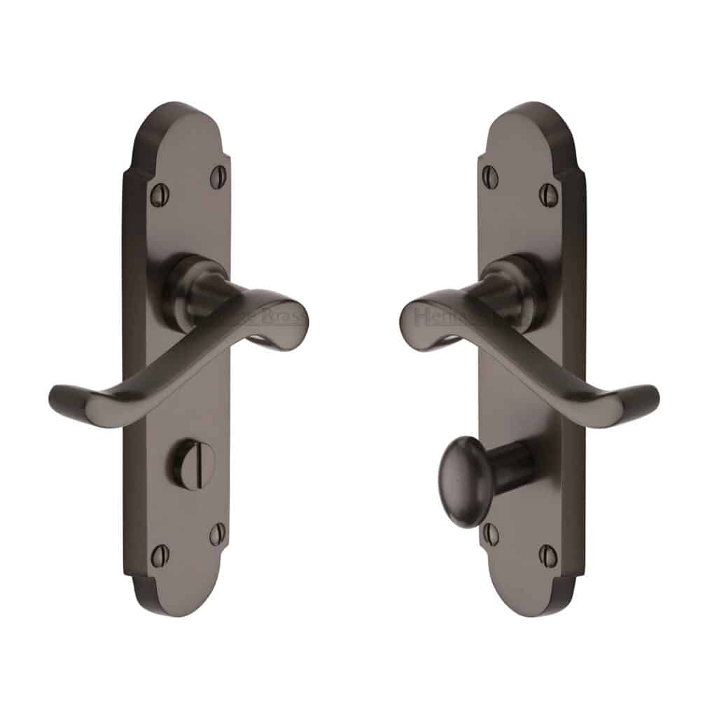 Sorrento Concealed Square Keyhole Escutcheon Satin Chrome finish 1