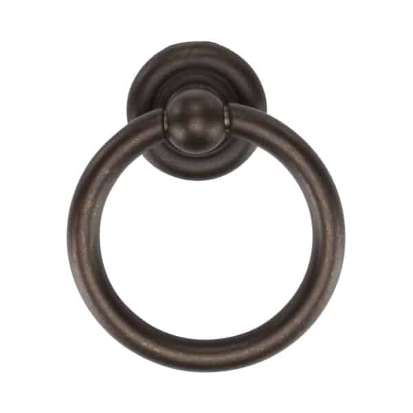 Heritage Brass Door Stop Round Floor Mounted Design Matt Bronze Finish 1