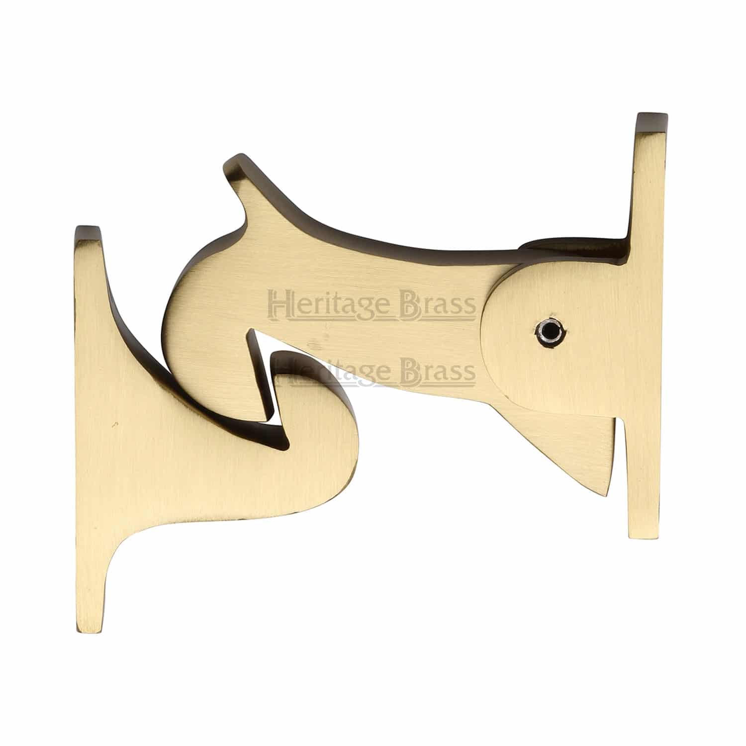 Brass cabinet door stays