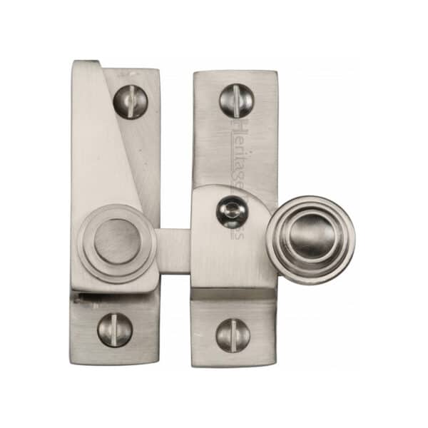 Heritage Brass Door Pull Handle Urban Design 457mm Satin Chrome Finish 1