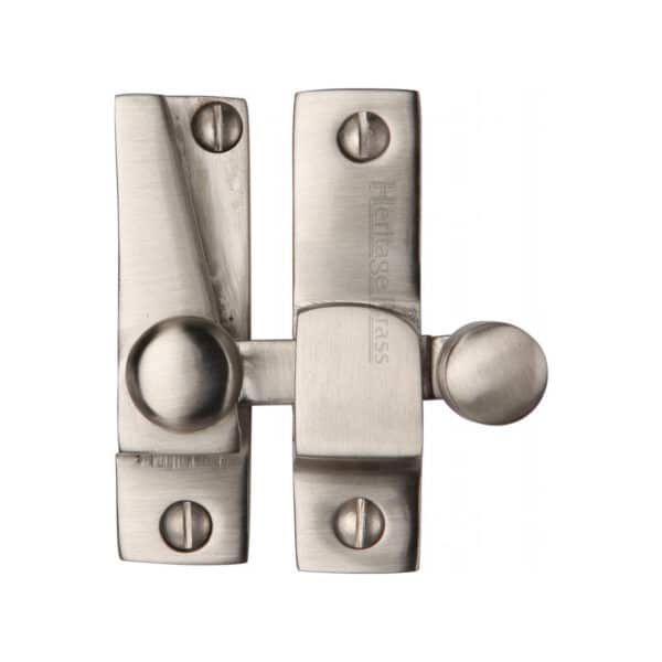 Heritage Brass Door Handle Lever Latch on Round Rose Turin Design Chrome & Brass Finish 1