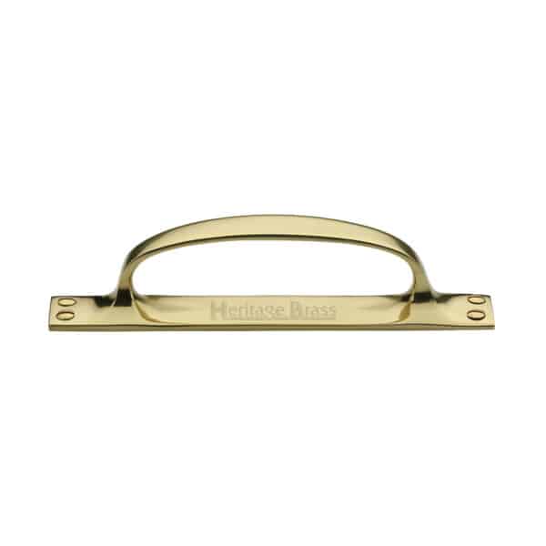 Heritage Brass Door Handle Lever on Rose Bauhaus Design Polished Chrome Finish 1